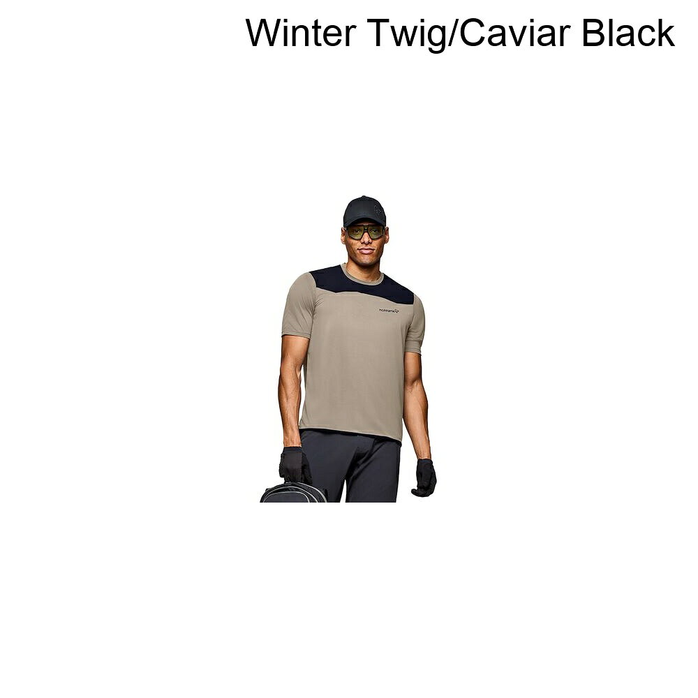 (取寄) ノローナ メンズ シーボットン イコライザー テック T-シャツ - メンズ Norrona men Skibotn Equaliser Tech T-Shirt - Men's Winter Twig/Caviar Black