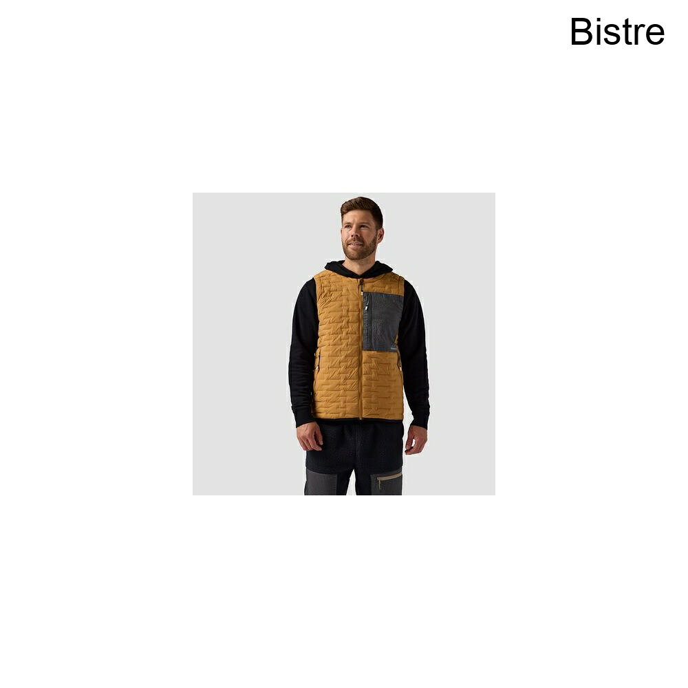 (取寄) バックカントリー メンズ プリマロフト バッフル ストレッチ ベスト - メンズ Backcountry men Peale Primaloft Stitch-Free Baffle Stretch Vest - Men's Bistre