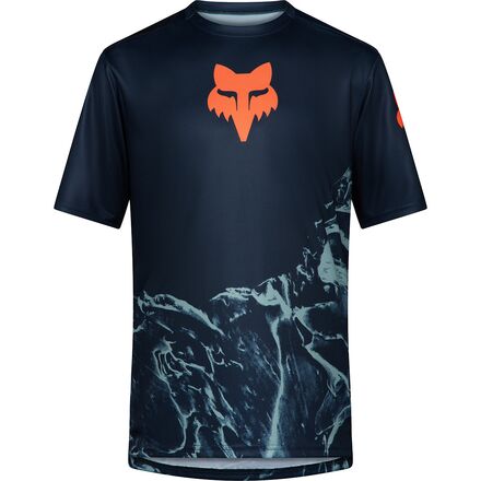 Kids Wear - (取寄) フォックスレーシング キッズ レンジャー ショートスリーブ ジャージ - キッズ Fox Racing kids Ranger Short-Sleeve Jersey - Kids' Arctic Blue Image Print