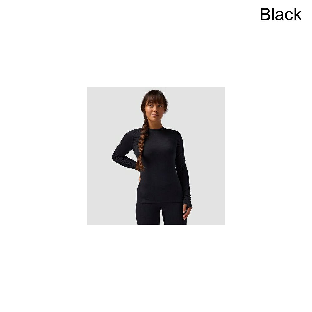 (取寄) バックカントリー レディース RWS メリノ ベースレイヤー— クルー トップ - ウィメンズ Backcountry women Cedars RWS Merino Lt-Wt Baselayer Crew Top - Women's Black