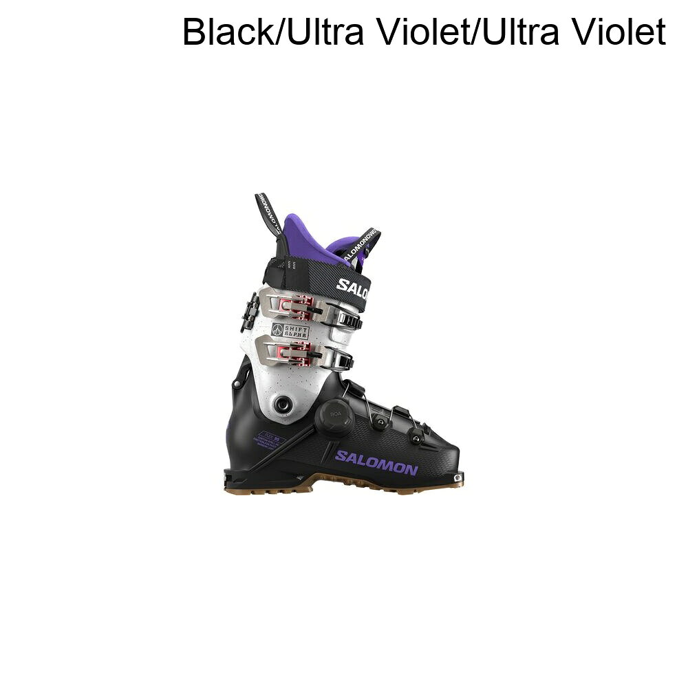 (取寄) サロモン レディース シフト アルファ ボア 95 ブーツ - - ウィメンズ Salomon women Shift Alpha Boa 95 Boot - 2026 - Women's Black/Ultra Violet/Ultra Violet