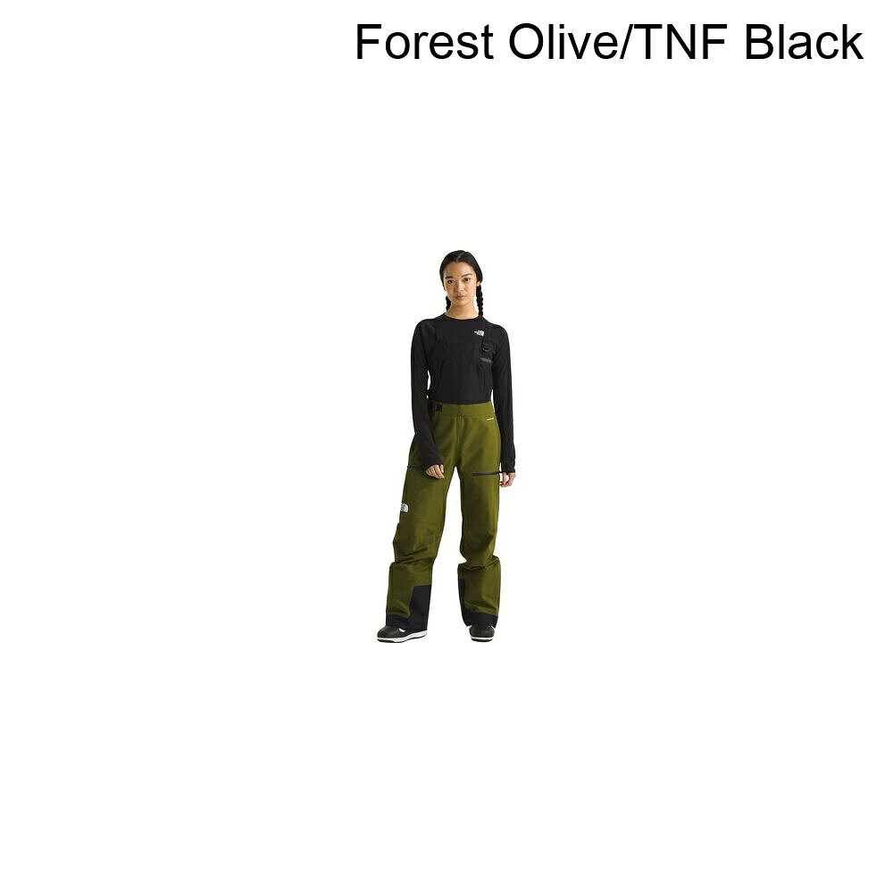 (取寄) ノースフェイス レディース セプター ビブ パンツ - ウィメンズ The North Face women Ceptor Bib Pant - Women's Forest Olive/TNF Black
