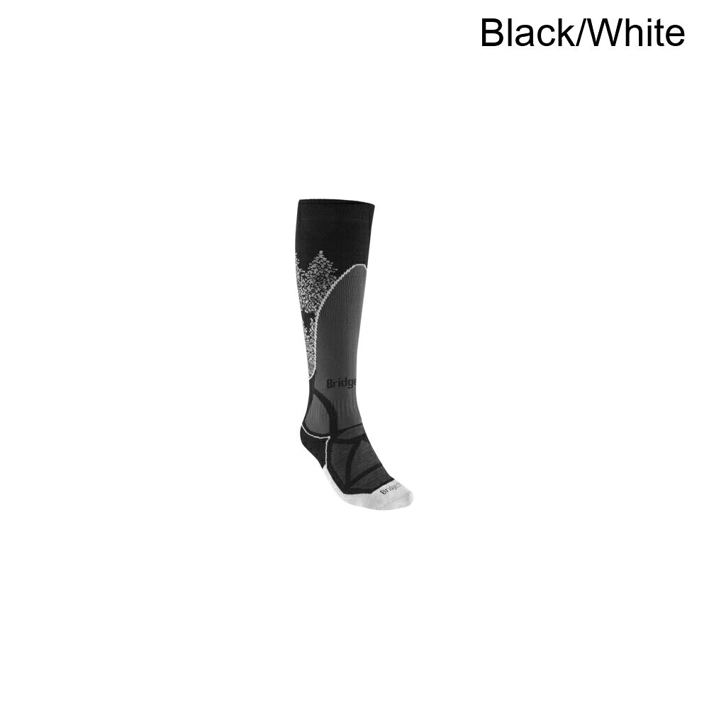 (取寄) ブリッジデール レディース スキー ミッドウエイト メリノ パフォーマンス ソック - ウィメンズ Bridgedale women Ski Midweight Merino Performance Sock - Women's Black/White