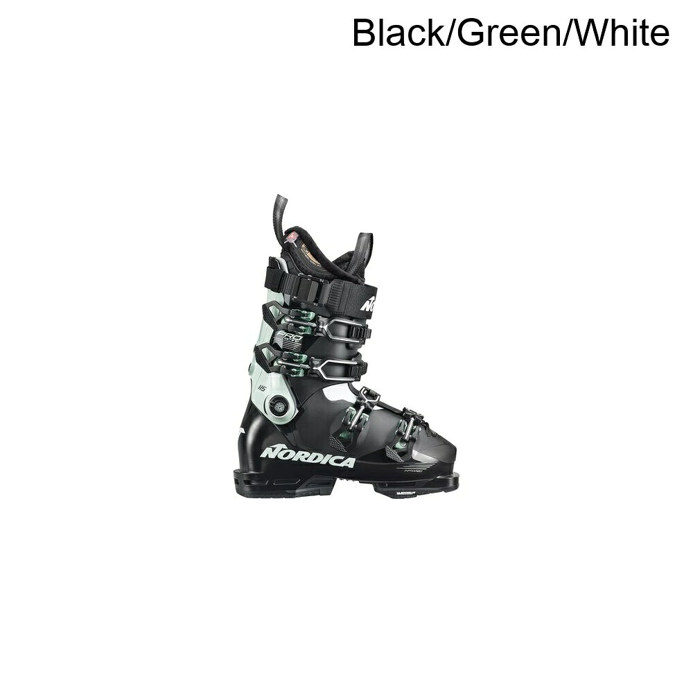(取寄) ノルディカ レディース プロマシン 115 スキー ブーツ - - ウィメンズ Nordica women Promachine 115 Ski Boot - 2026 - Women's Black/Green/White