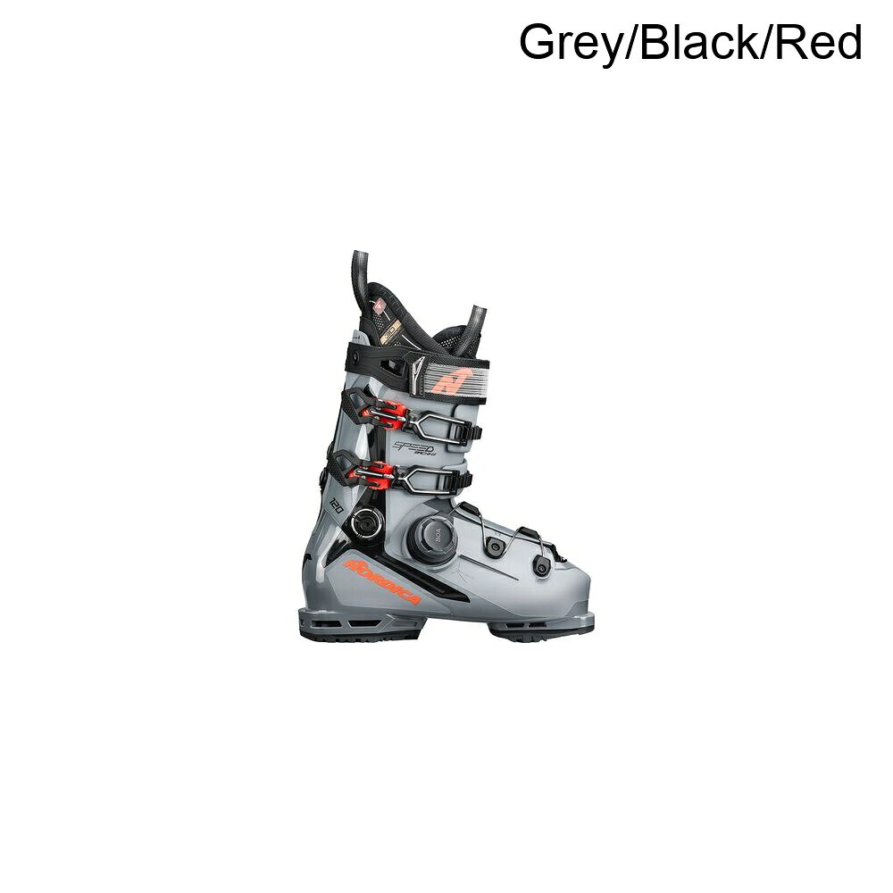(取寄) ノルディカ スピードマシン 3 ボア 120 スキー ブーツ - Nordica Speedmachine 3 Boa 120 Ski Boot - 2026 Grey/Black/Red