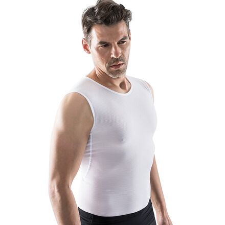 Inner - (取寄) ゴアウェア メンズ ベース レイヤー スリーブレス シャツ - メンズ GOREWEAR men Base Layer Sleeveless Shirt - Men's White