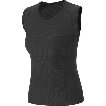 (���) ���������� ��ǥ����� �١��� �쥤�䡼 ���꡼�֥쥹 ����� - ������� GOREWEAR women Base Layer Sleeveles...