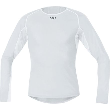 (取寄) ゴアウェア メンズ ウインドストッパー ベース レイヤー サーモ ロング-スローブ シャツ - メンズ GOREWEAR men Windstopper Base Layer Thermo Long-Sleeve Shirt - Men 039 s Light Grey/White