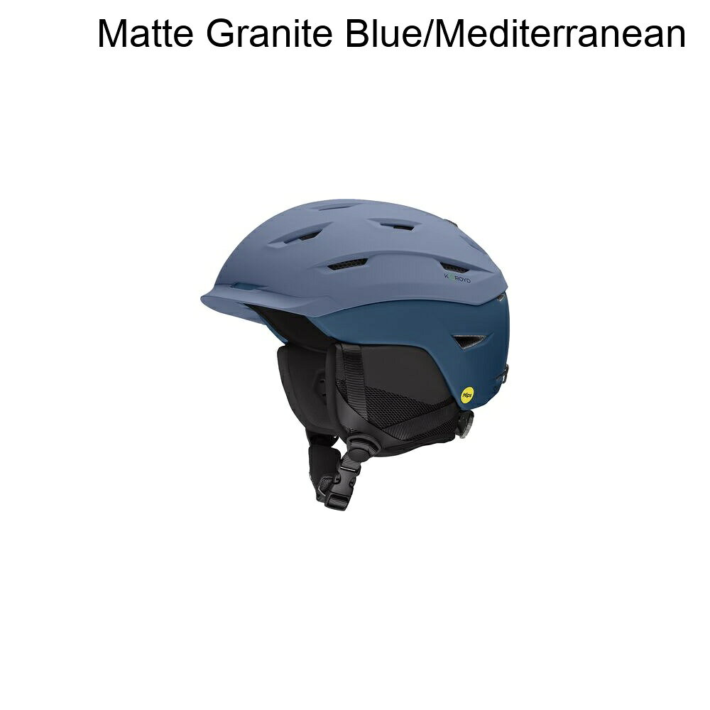 (取寄) スミス レベル ミプス ヘルメット Smith Level Mips Helmet Matte Granite Blue/Mediterranean