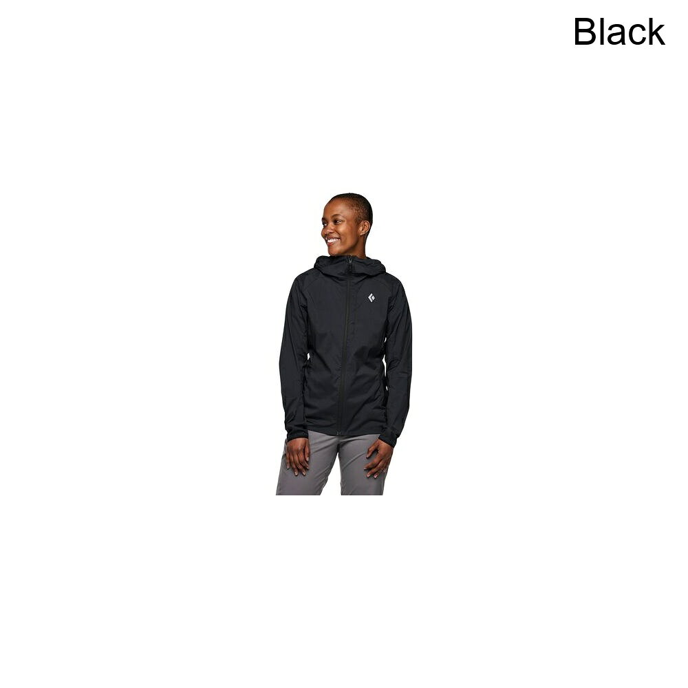 (取寄) ブラックダイヤモンド レディース アルパイン スタート フーデット ジャケット - ウィメンズ Black Diamond women Alpine Start Hooded Jacket - Women's Black