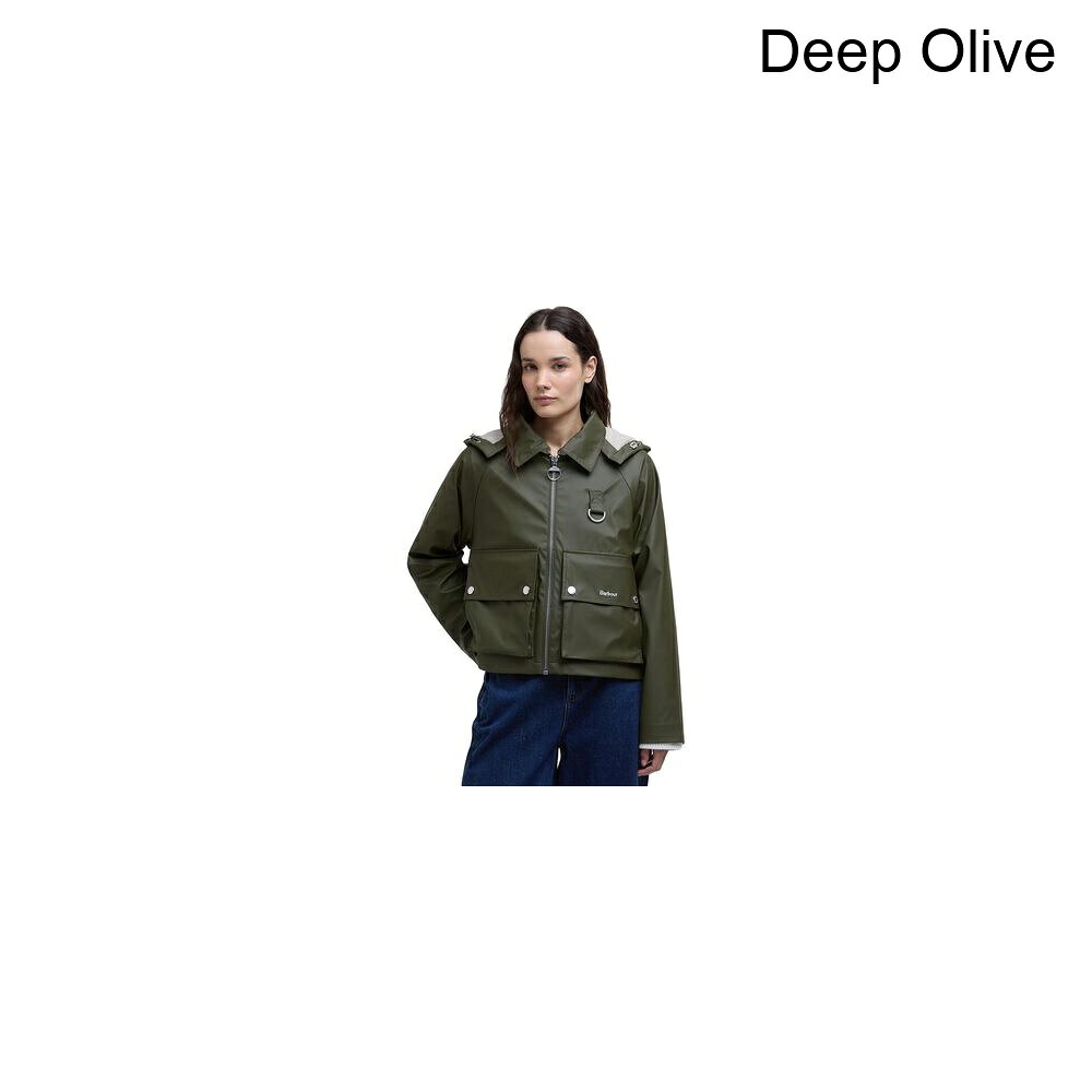 (取寄) バブアー レディース ジュン シャワープルーフ ジャケット - ウィメンズ Barbour women June Showerproof Jacket - Women's Deep Olive