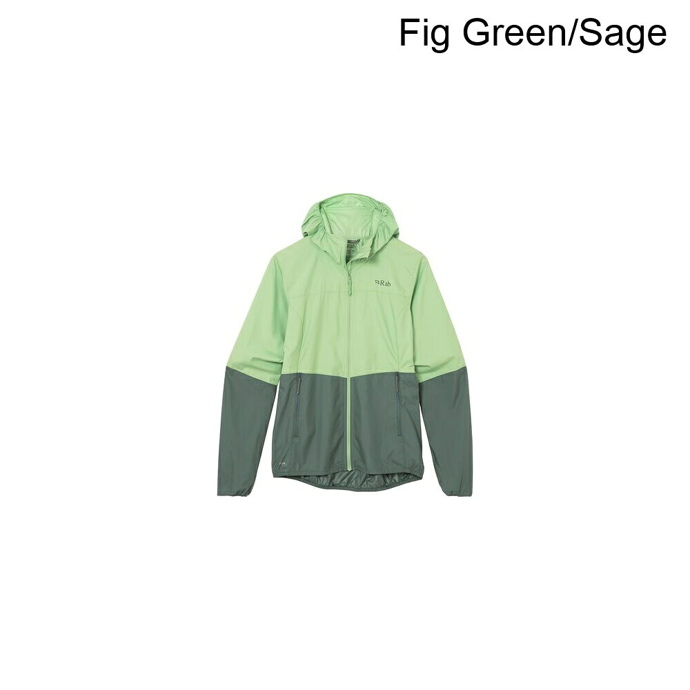 (取寄) ラブ レディース ブーディ - ウィメンズ Rab women Windgather Hoodie - Women's Fig Green/Sage
