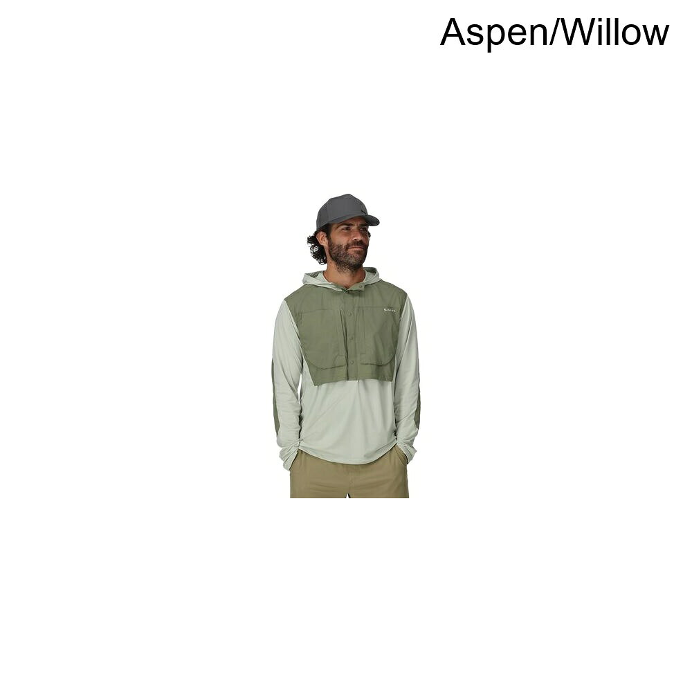 Simms Men Latitude BiComp Hoodie — мужское худи Aspen/Willow (подержанное)