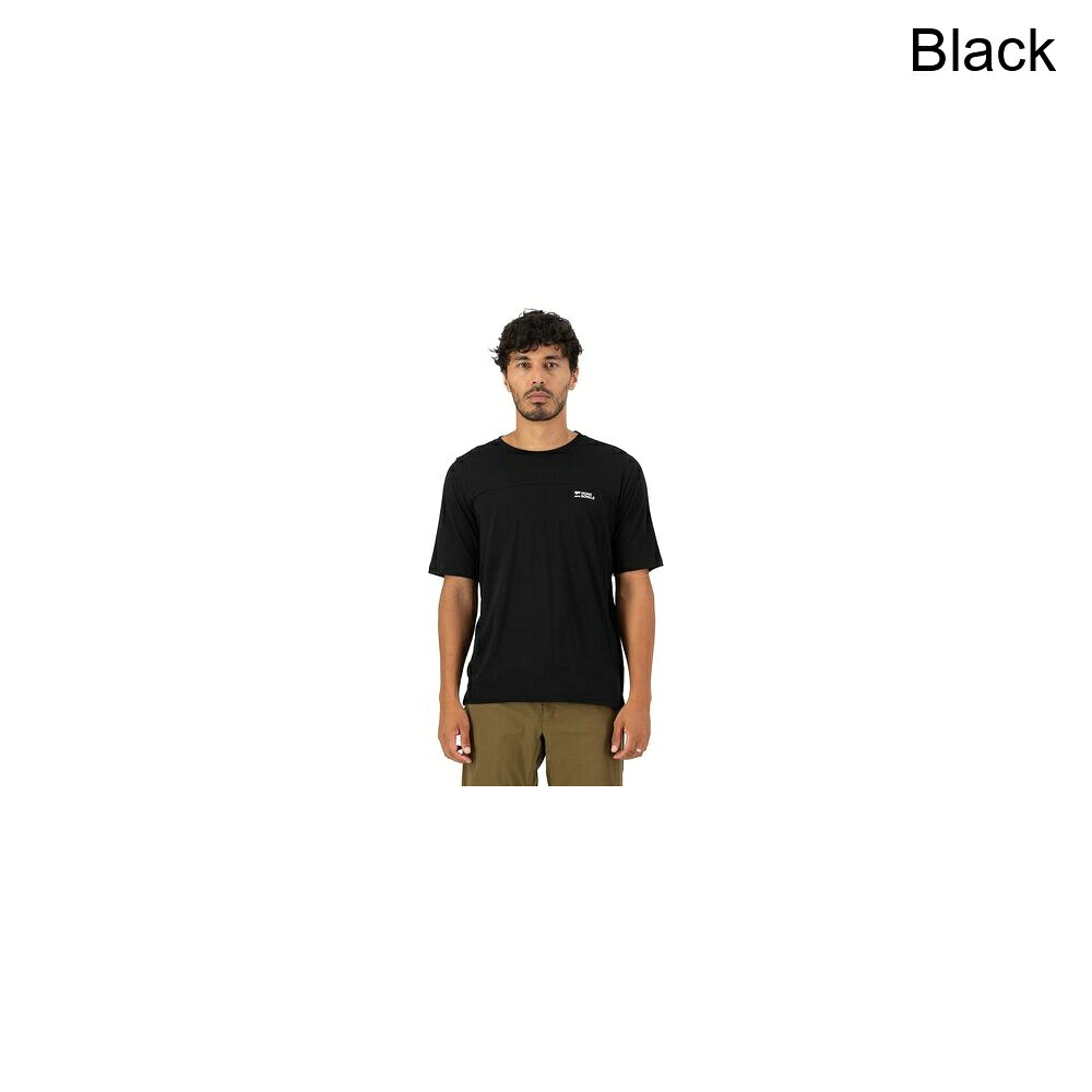 (取寄) モンスロイヤル メンズ ディバージョン メリノ ショートスリーブ バイク ジャージ - メンズ Mons Royale men Diversion Merino Short-Sleeve Bike Jersey - Men's Black