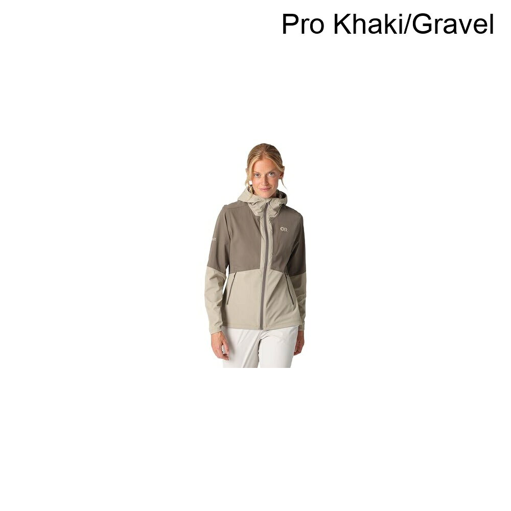 (取寄) アウトドア リサーチ レディース フェロッシー フーデット ジャケット - ウィメンズ Outdoor Research women Ferrosi Hooded Jacket - Women's Pro Khaki/Gravel