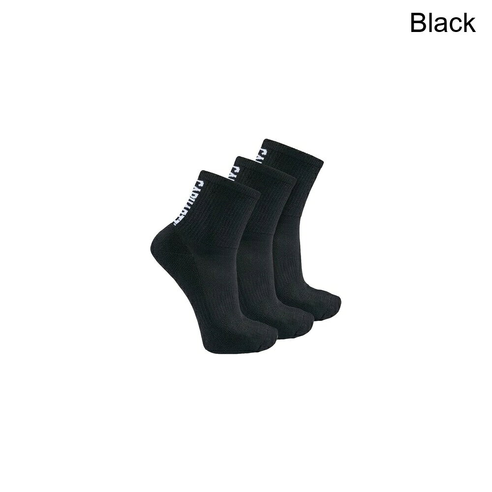 (取寄) メンズ フォース ロゴ ショート クルー ソック - 3-パック - メンズ Carhartt Gloves men Force Logo Short Crew Sock - 3-Pack - Men's Black