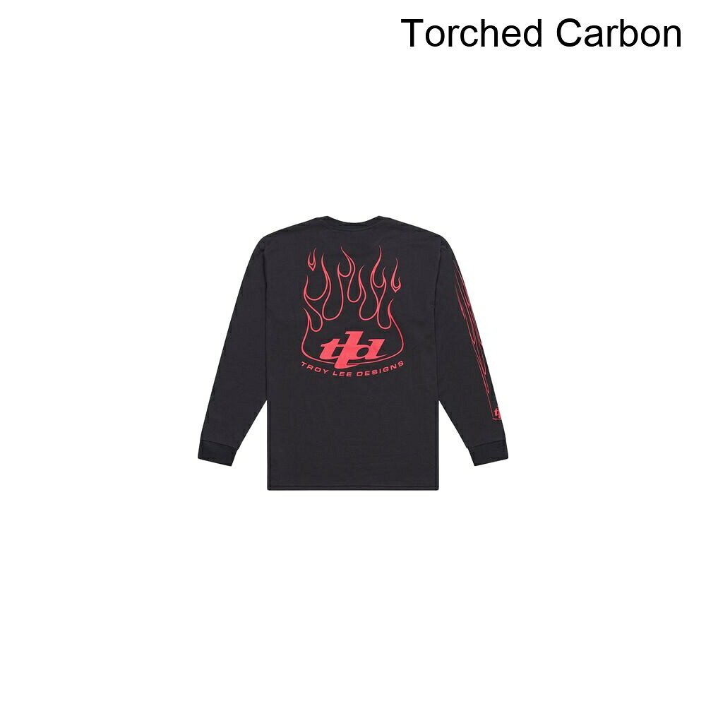 (取寄) トロイリーデザインズ メンズ ロング-スローブ T-シャツ - メンズ Troy Lee Designs men Long-Sleeve T-Shirt - Men's Torched Carbon