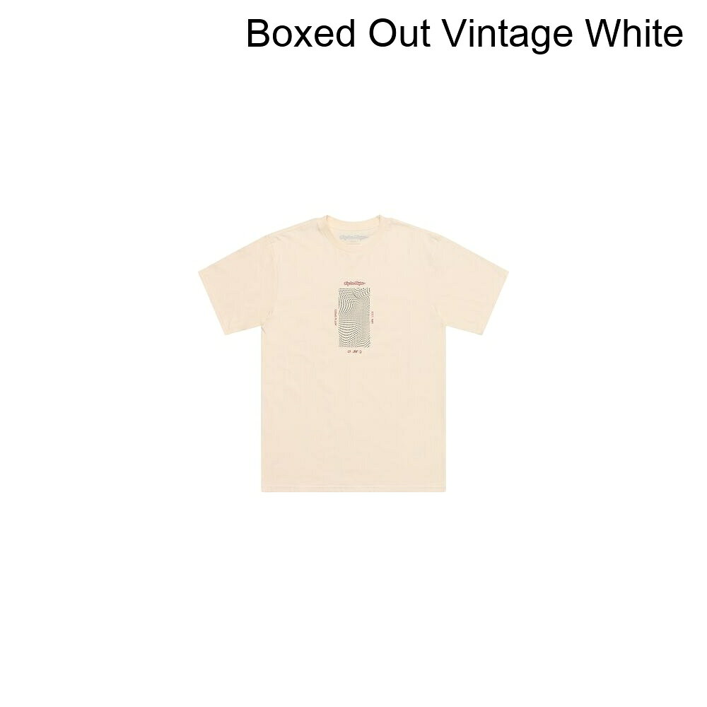 (取寄) トロイリーデザインズ メンズ ショートスリーブ T-シャツ - メンズ Troy Lee Designs men Short-Sleeve T-Shirt - Men's Boxed Out Vintage White