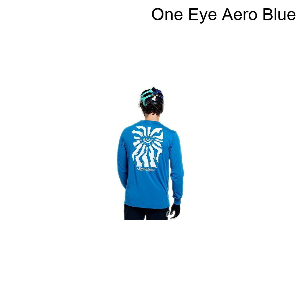 (取寄) トロイリーデザインズ メンズ スカイライン ロング-スローブ ライド T-シャツ - メンズ Troy Lee Designs men Skyline Long-Sleeve Ride T-Shirt - Men's One Eye Aero Blue