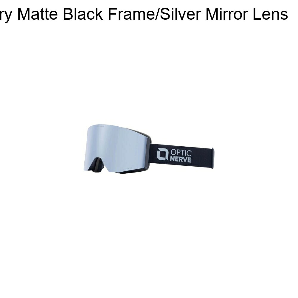 (取寄) オプティックナーヴ クワンダリー ゴーグルズ Optic Nerve Quandary Goggles Quandary Matte Black Frame/Silver Mirror Lens