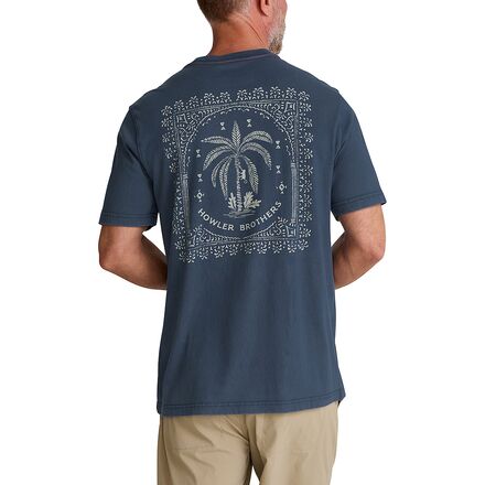 (取寄) ハウラーブラザーズ メンズ コットン T-シャツ - メンズ Howler Brothers men Cotton T-Shirt - Men's Palmetto Print/Key Largo