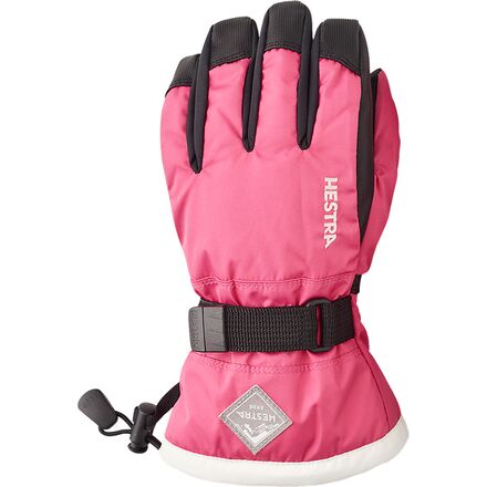 Gloves - (取寄) ヘストラ キッズ ガントレット シーゾーン ジュニア グローブ - キッズ Hestra kids Gauntlet CZone Junior Glove - Kids' Fuchsia/Ivory