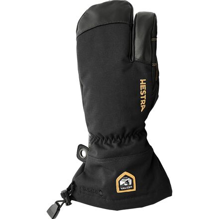 Gloves - (取寄) ヘストラ メンズ アーミー レザー Gtx 3-フィンガー ミトン - メンズ Hestra men Army Leather GTX 3-Finger Mitten - Men's Black/Black