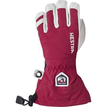 Gloves - (取寄) ヘストラ キッズ ヘリ スキー ジュニア グローブ - キッズ Hestra kids Heli Ski Junior Glove - Kids' Red