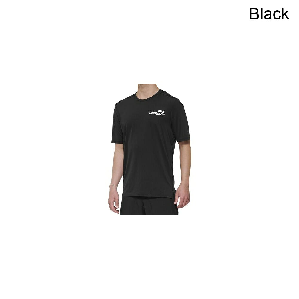 (取寄) 100% メンズ エアマチック ショートスリーブ ジャージ - メンズ 100% men Airmatic Short-Sleeve Jersey - Men's Black