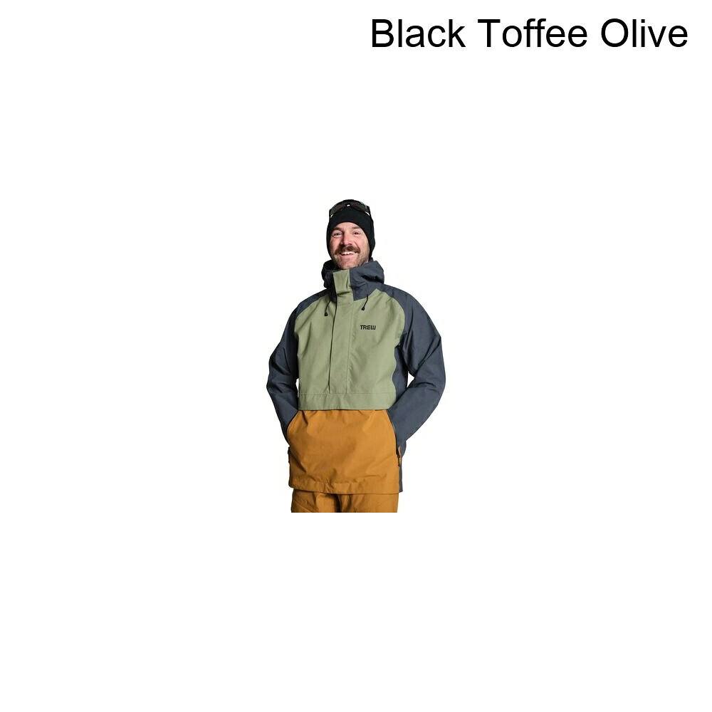 (取寄) ポップオーバー ジャケット Trew Gear Popover Jacket Black Toffee Olive