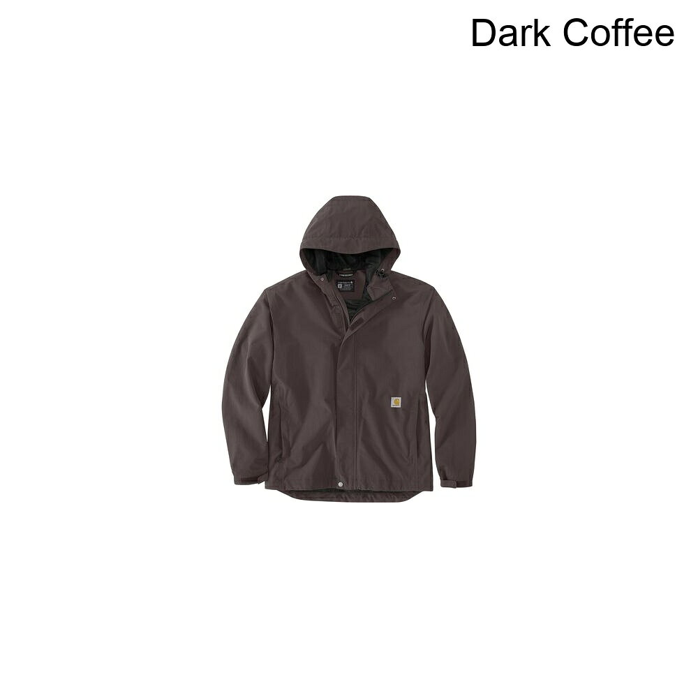Carhartt メンズ ミッドウェイト 防水 レインストームコート L 黒
