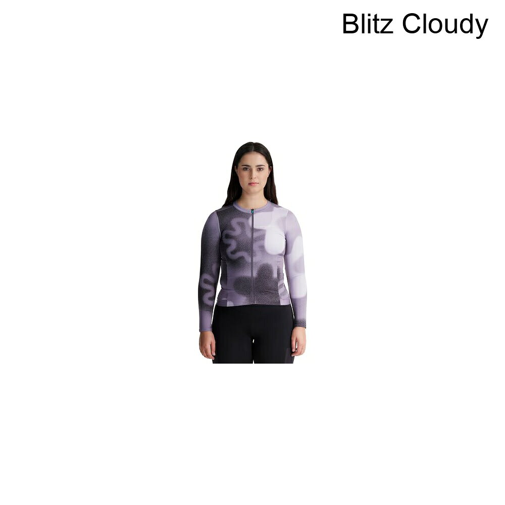 (取寄) ペパーミントサイクリング レディース シグニチャー ロング-スローブ ジャージ - ウィメンズ Peppermint Cycling women Signature Long-Sleeve Jersey - Women's Blitz Cloudy