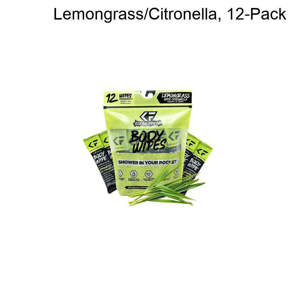 (取寄) ボディ ワイプス - 12-パック Klean Freak Body Wipes - 12-Pack Lemongras...