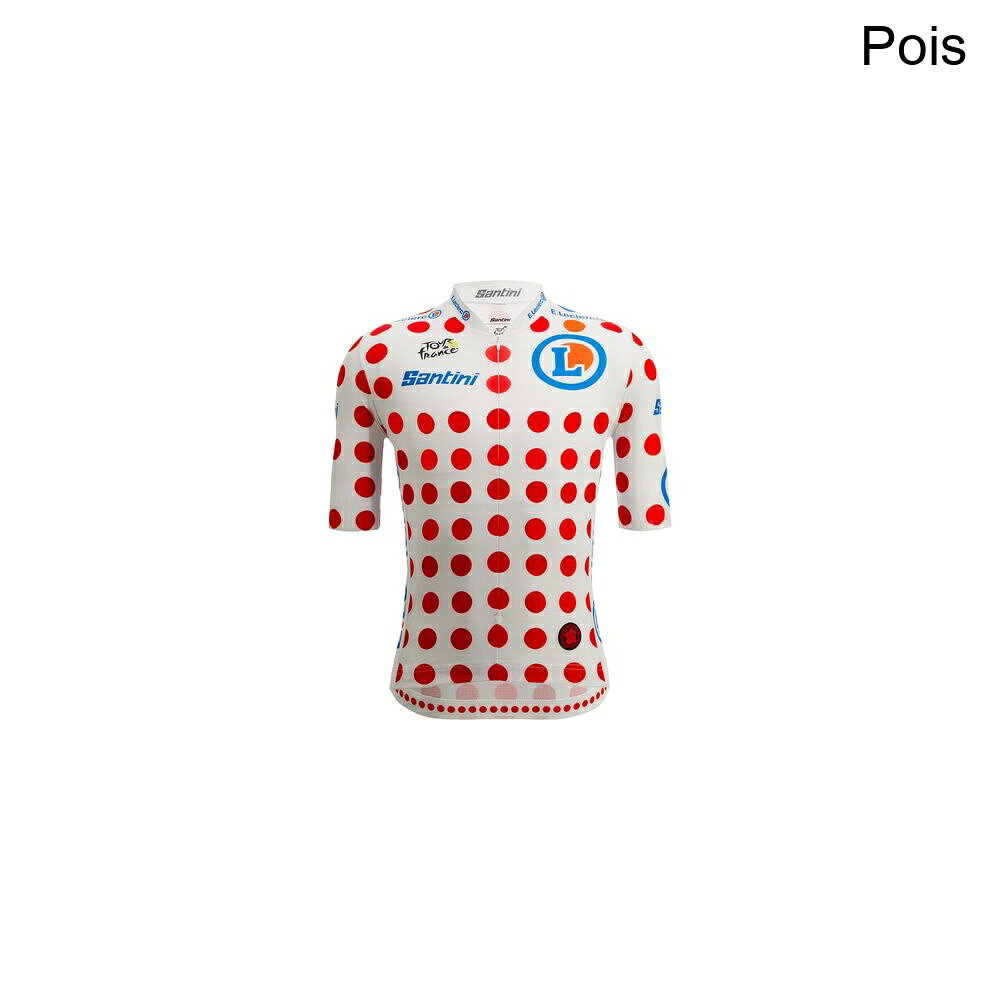 (取寄) サンティーニ メンズ ツアー ドゥ フランス オフィシャル ポルカ ドット ジャージ - メンズ Santini men Tour de France Official Polka Dot Jersey - Men's Pois