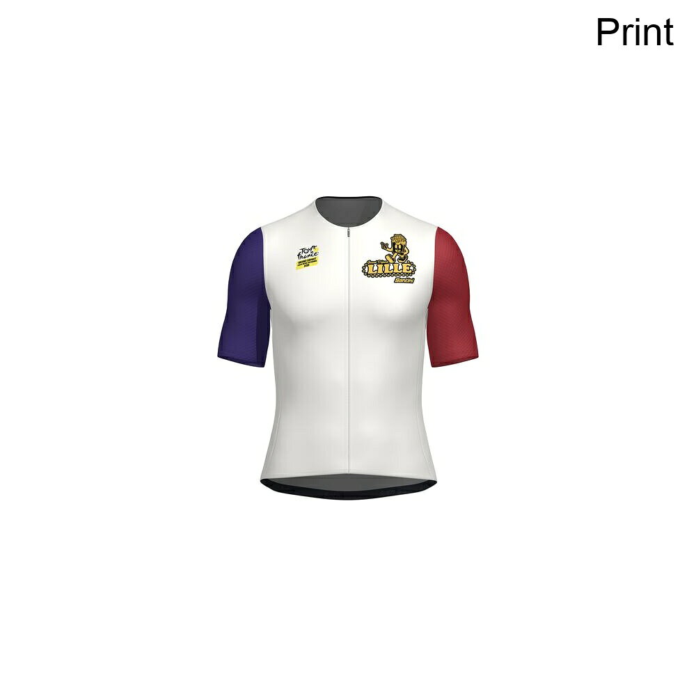 (取寄) サンティーニ メンズ TDF グランド デパート リール ジャージ - メンズ Santini men Tdf Grand Depart Lille Jersey - Men's Print