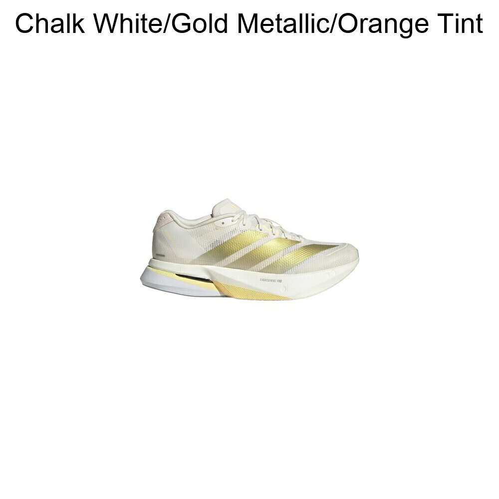 (取寄) アディダス レディース アディゼロ ボストン 13 ランニング シューズ - ウィメンズ Adidas women Adizero Boston 13 Running Shoe - Women's Chalk White/Gold Metallic/Orange Tint