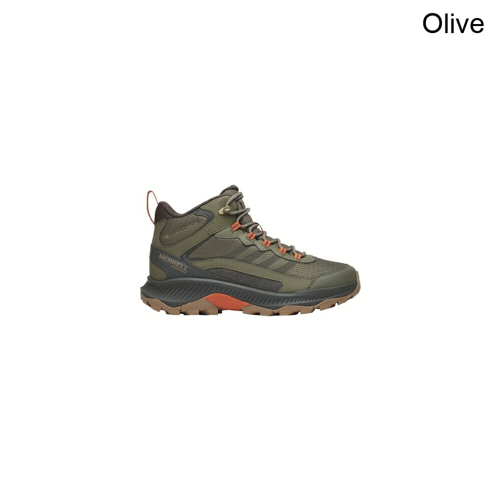 (取寄) メレル メンズ スピード ストライク 2 ミッド Wp ワイド ハイキング ブーツ - メンズ Merrell men Speed Strike 2 Mid WP Wide Hiking Boot - Men's Olive