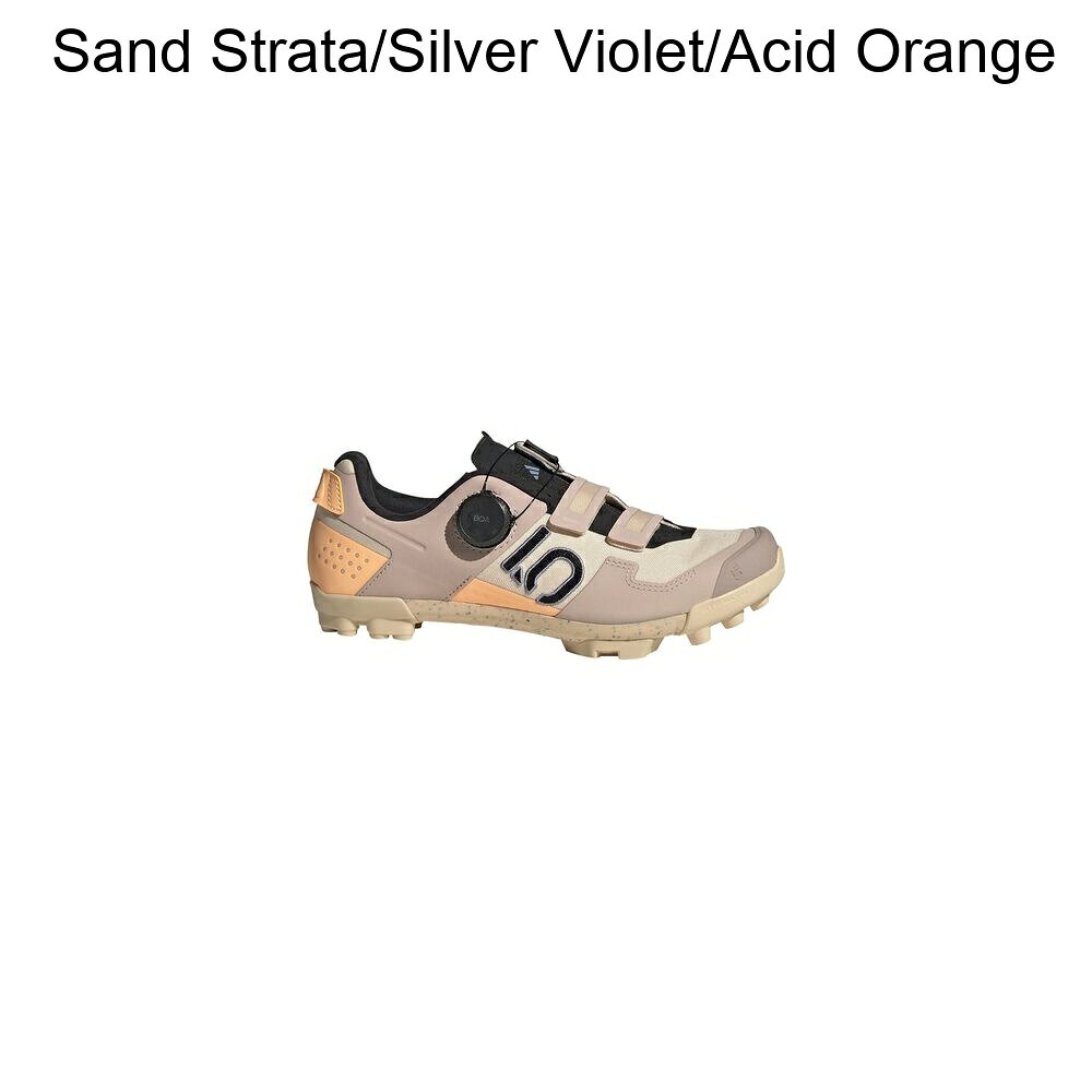 (取寄) ファイブテン レディース ケストレル ボア マウンテン バイク シューズ - ウィメンズ Five Ten women Kestrel BOA Mountain Bike Shoe - Women's Sand Strata/Silver Violet/Acid Orange