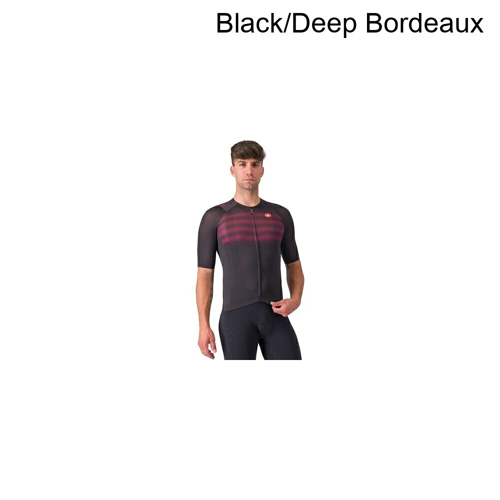 (取寄) カステリ メンズ エアロ レース 8 リミテッド エディション ジャージ - メンズ Castelli men Aero Race 8 Limited Edition Jersey - Men's Black/Deep Bordeaux
