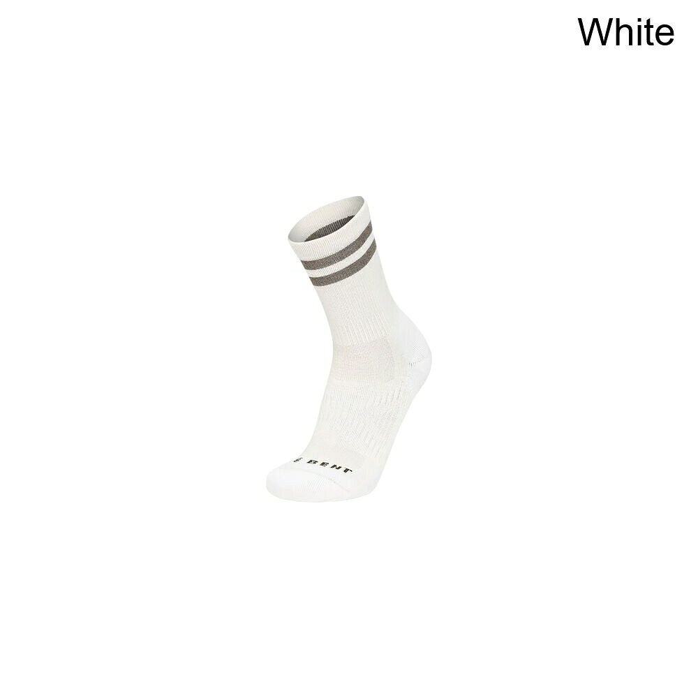 (取寄) ターゲッティド クッション 3/4 クルー ソック Le Bent Targeted Cushion 3/4 Crew Sock White