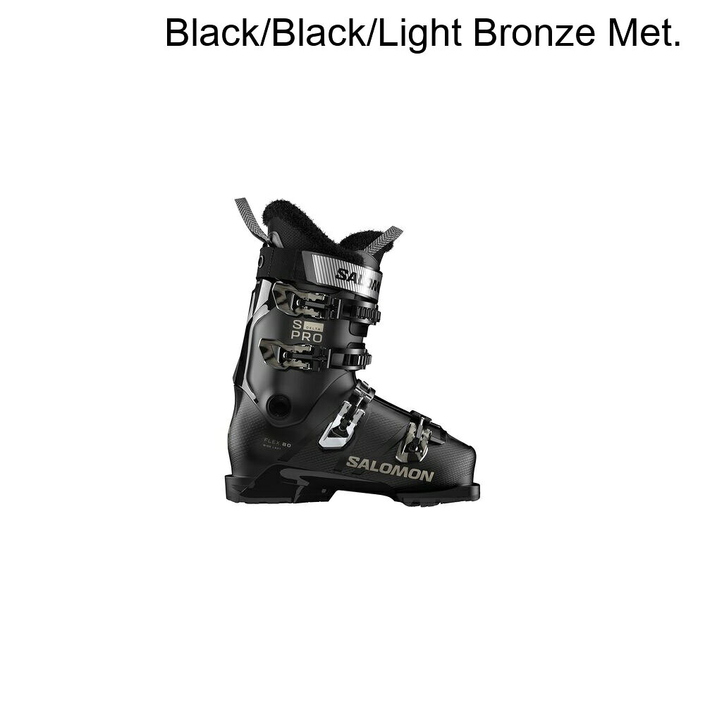 (取寄) サロモン レディース S/30 デルタ 80 GW ブーツ - 2027 - ウィメンズ Salomon women S/Pro Delta 80 GW Boot - 2027 - Women's Black/Black/Light Bronze Met.