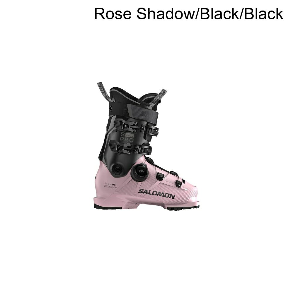(取寄) サロモン レディース S/30 スープラ ボア 95 GW ブーツ - - ウィメンズ Salomon women S/Pro Supra BOA 95 GW Boot - 2026 - Women's Rose Shadow/Black/Black