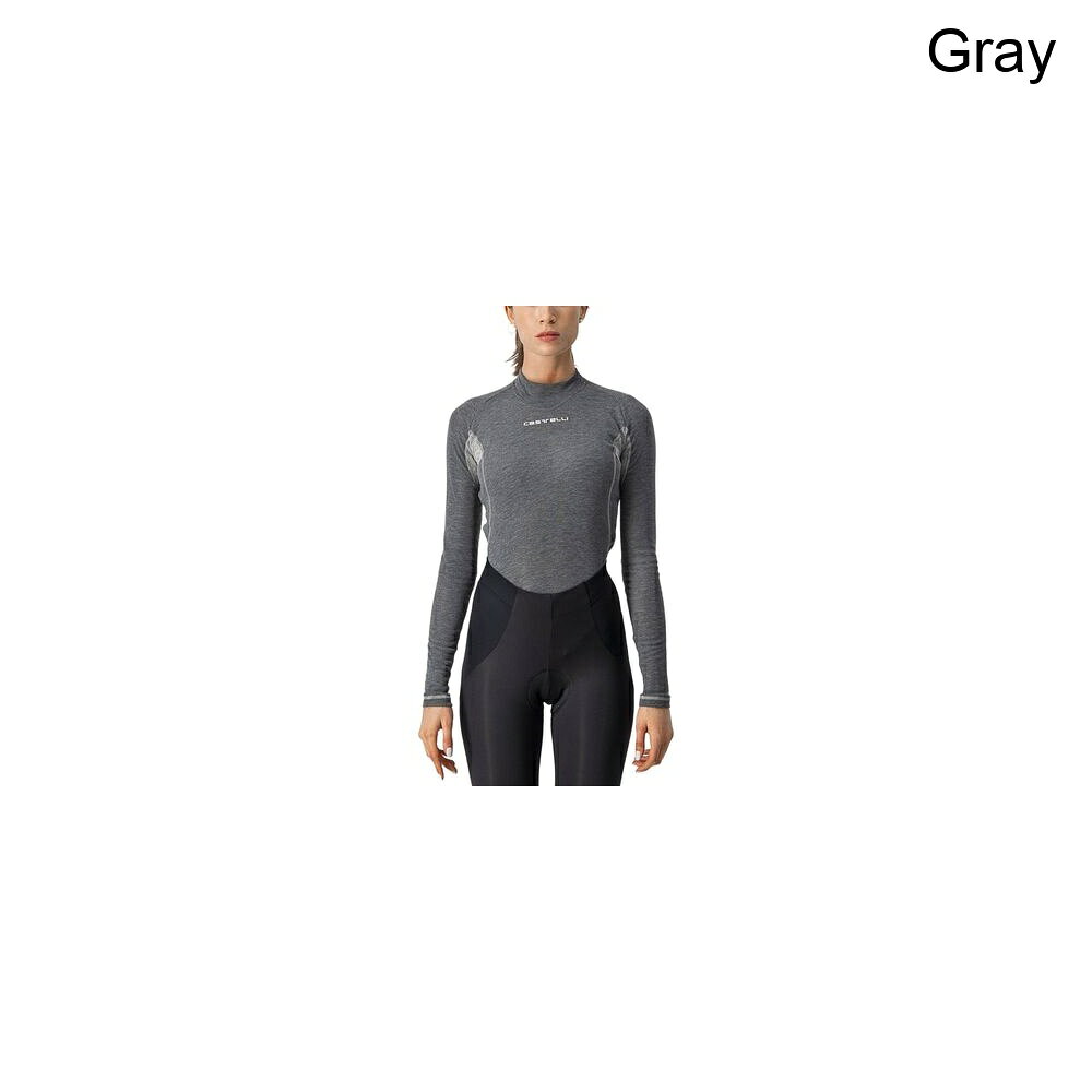 (取寄) カステリ レディース フランドル 2 ウォーム ロング-スローブ トップ - ウィメンズ Castelli women Flanders 2 Warm Long-Sleeve Top - Women's Gray