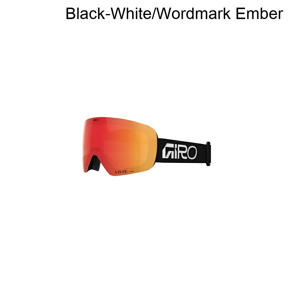 (取寄) ジロ コンツアー ゴーグルズ Giro Contour Goggles Black-White/Wordmark Ember