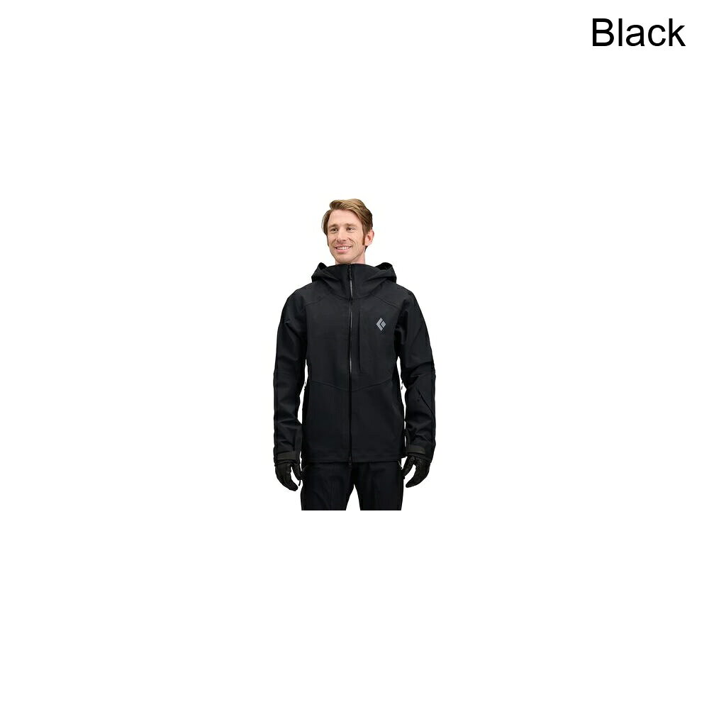 (取寄) ブラックダイヤモンド メンズ リーコン ストレッチ スキー シェル - メンズ Black Diamond men Recon Stretch Ski Shell - Men's Black