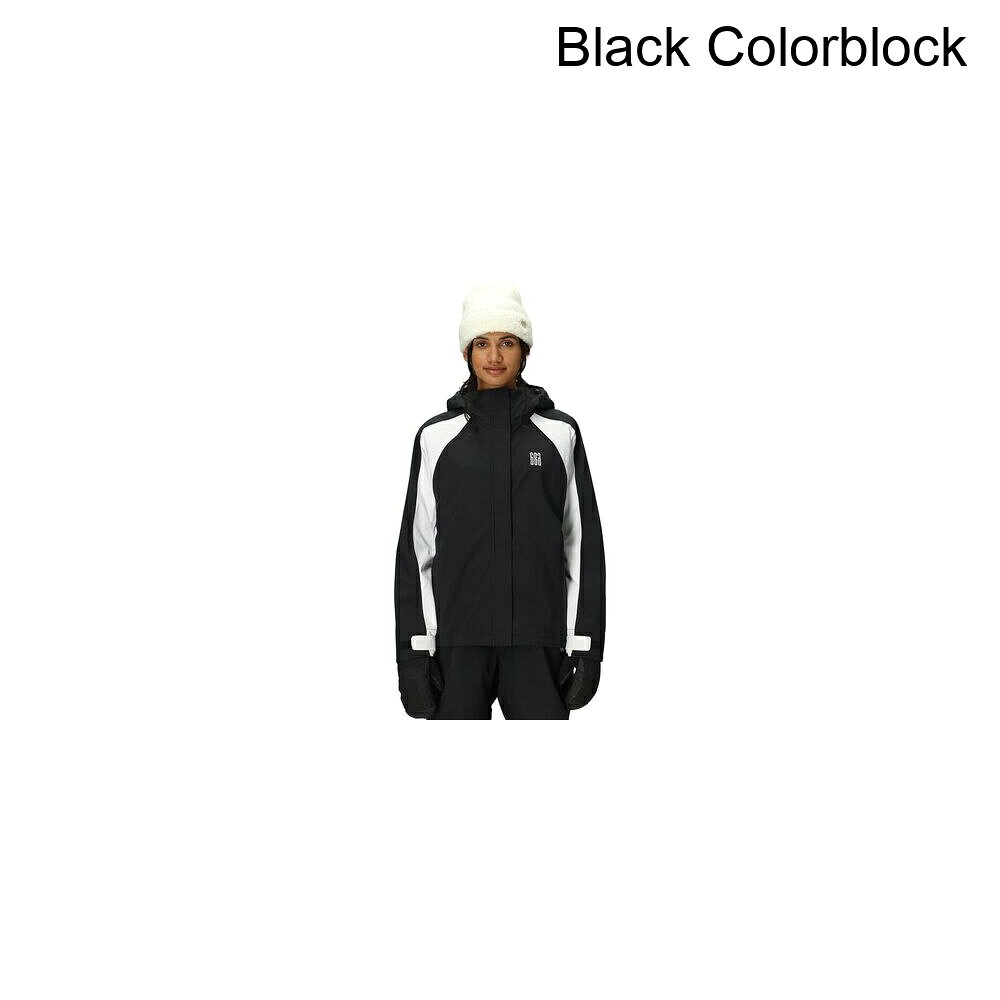 (取寄) シックスエイトシックス レディース ホログラム シェル ジャケット - ウィメンズ 686 women Hologram Shell Jacket - Women's Black Colorblock