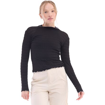 Ladies Wear - (取寄) ハーフデイズ レディース パフォーマンス ロング-スローブ トップ - ウィメンズ Halfdays women Ynes Performance Long-Sleeve Top - Women's Black