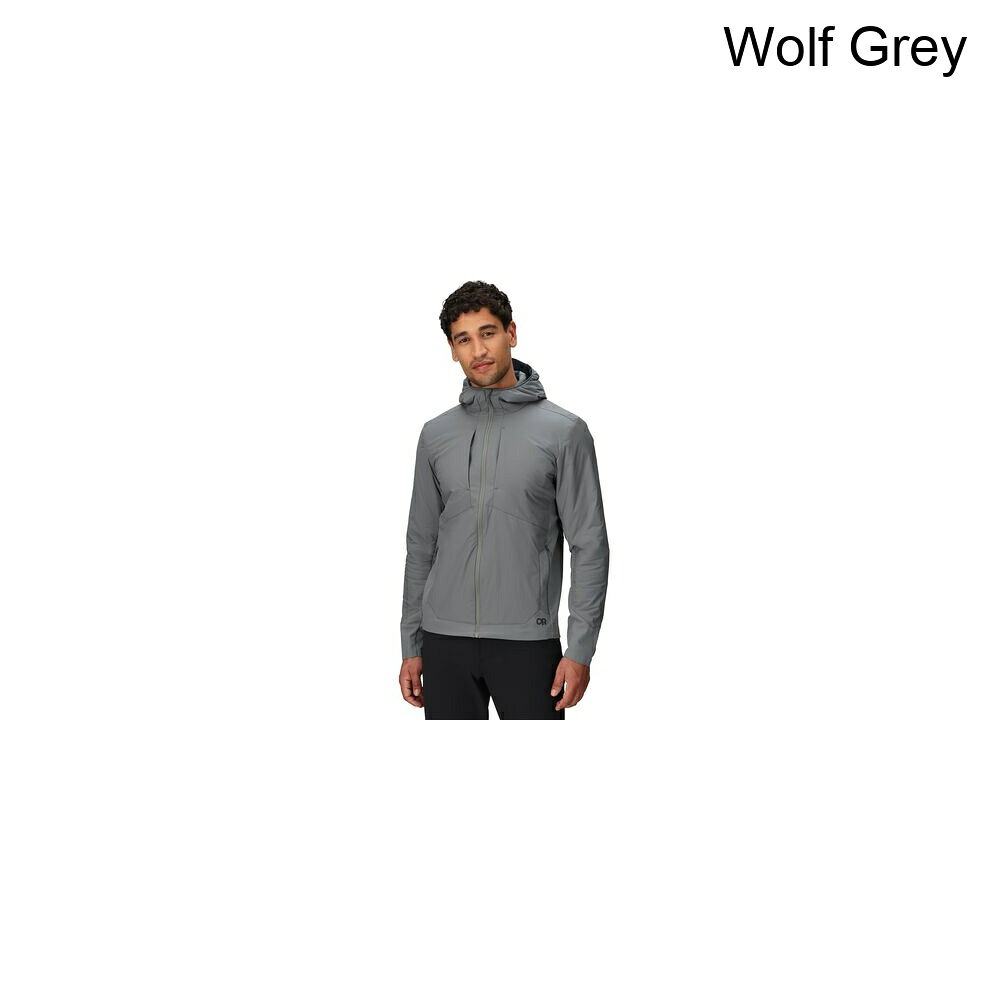 (取寄) アウトドア リサーチ メンズ シャドー ハイブリット フーデット ジャケット - メンズ Outdoor Research men Shadow Hybrid Hooded Jacket - Men's Wolf Grey