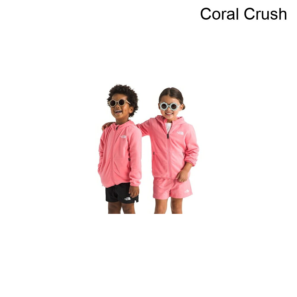 (取寄) ノースフェイス トドラー グレイシャー フル-ジップ ブーディ - トッドラー The North Face toddler Glacier Full-Zip Hoodie - Toddlers' Coral Crush