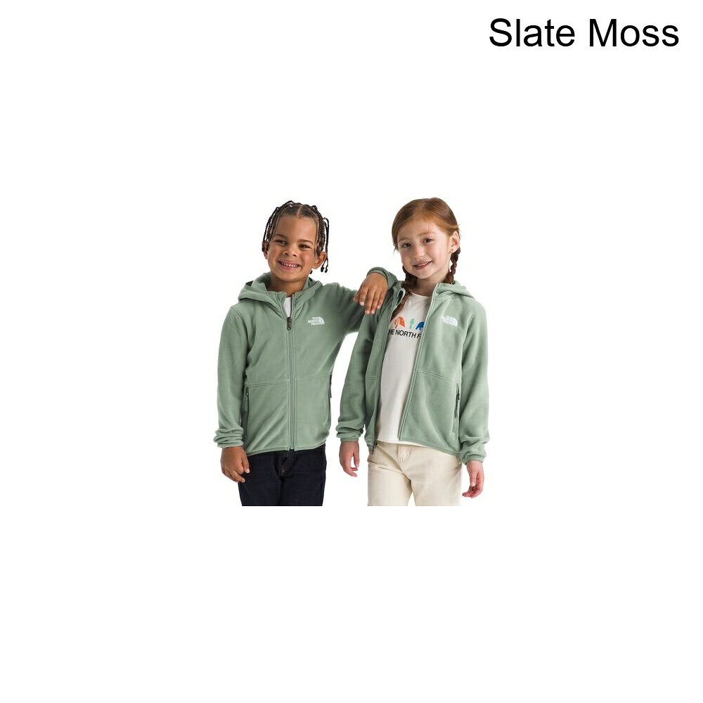 (取寄) ノースフェイス トドラー グレイシャー フル-ジップ ブーディ - トッドラー The North Face toddler Glacier Full-Zip Hoodie - Toddlers' Slate Moss